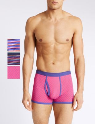 3 Pack Stretch Assorted Trunks